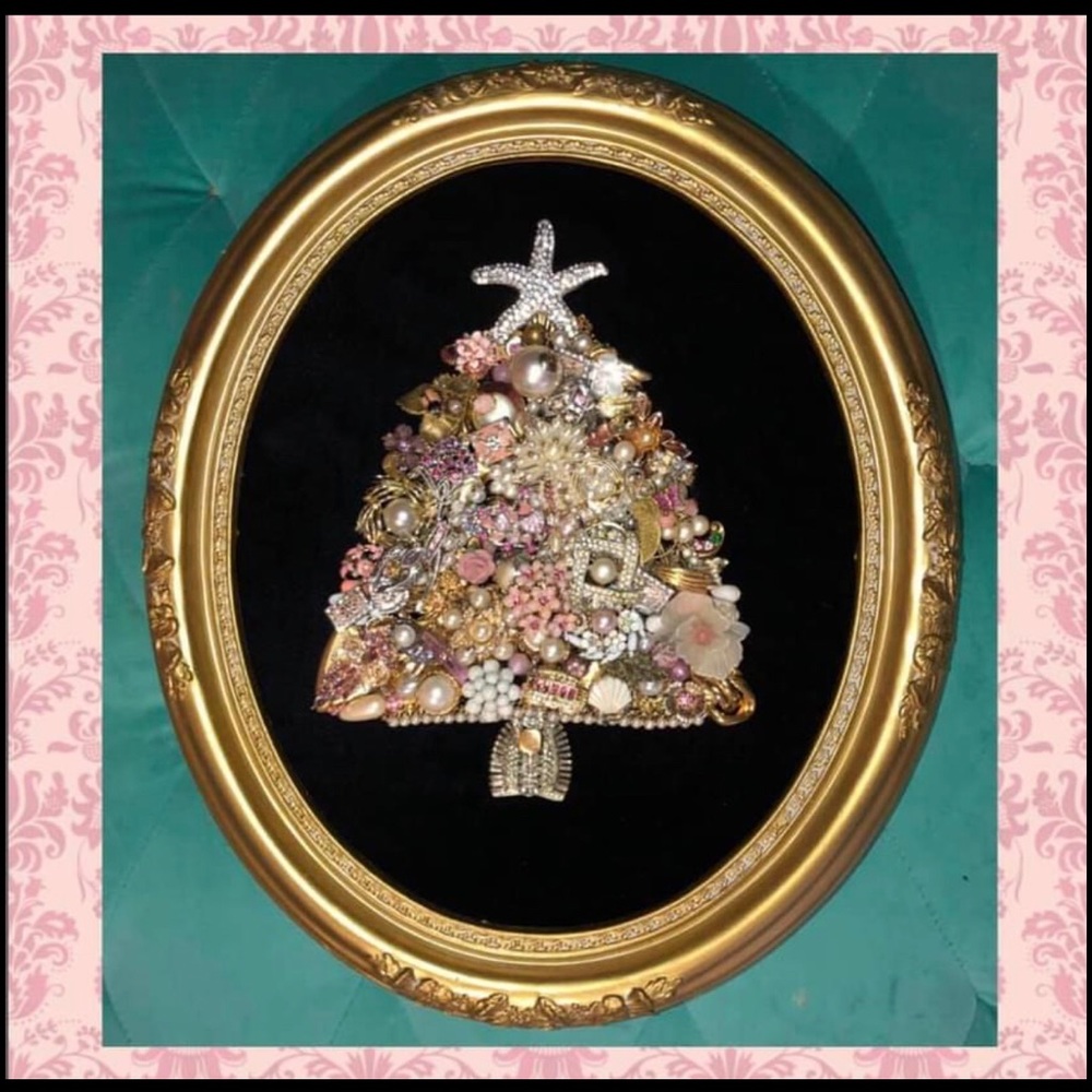 Victorian Pink Pine - Vintage Jewelry Mosaic